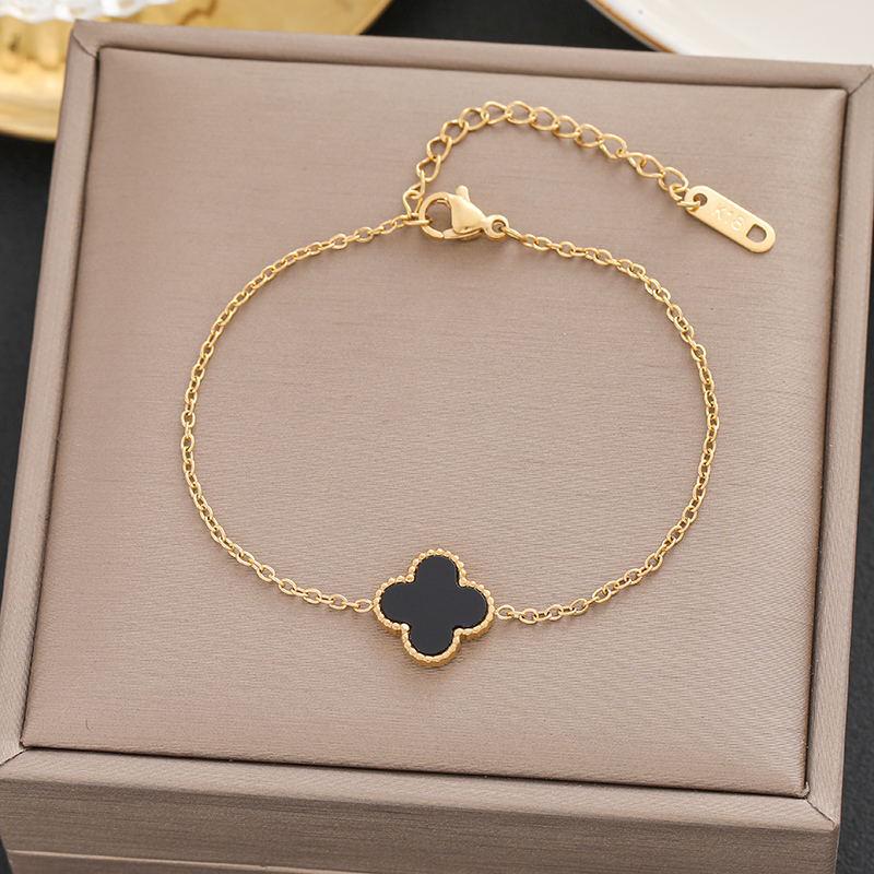 Женский модный браслет из титановой стали: Элегантный японский и корейский дизайн, Нержавеющая сталь с защитой от выцветания, Универсальные ювелирные изделия.