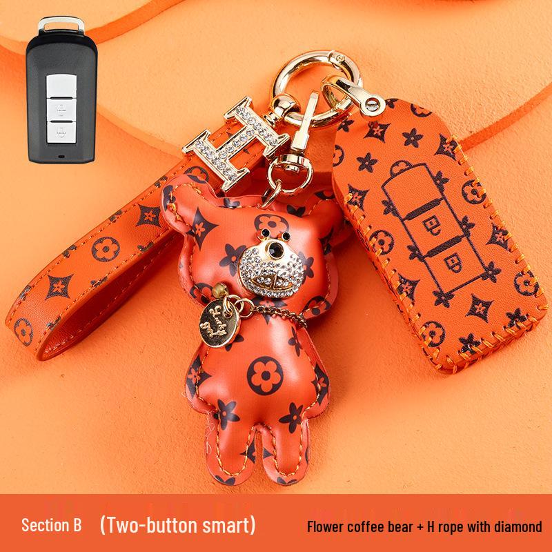 Высококлассный чехол для ключей для Mitsubishi Outlander, ASX, Eclipse Cross и Pajero Sport.