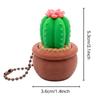 Funny Ball Cactus Finger Button Pendant 3D Printed Succulent Plants Keychain  Kids Toy