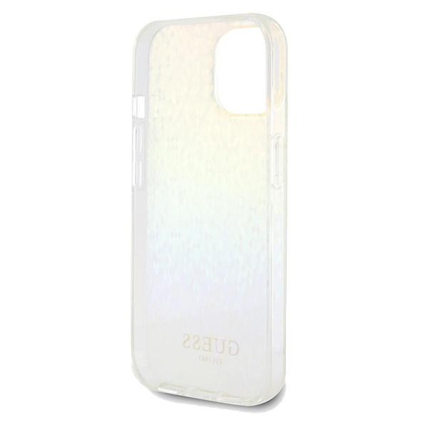 Guess Iml Faceted Mirror Disco Iridescent Case For Iphone 14 / 15 / 13 - Multicolor