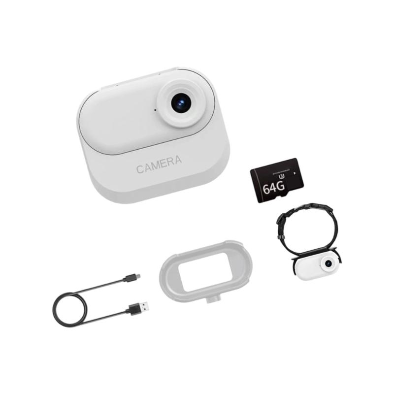 High-Definition Pet Camera With Magnetic Charging Portable Wearable Design For Outdoor Adventures Dog cats Monitoring