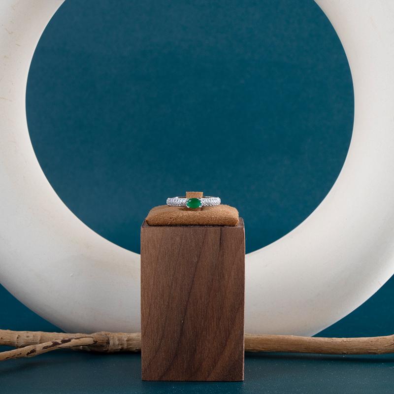 BELLA BOX Factory Wholesale Retro Female Ring Band Classic Oval Cubic Zircon Prong Setting Wedding Finger Ring For Women Gift