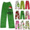 Children's Christmas Printed Pants Plush Casual Pants