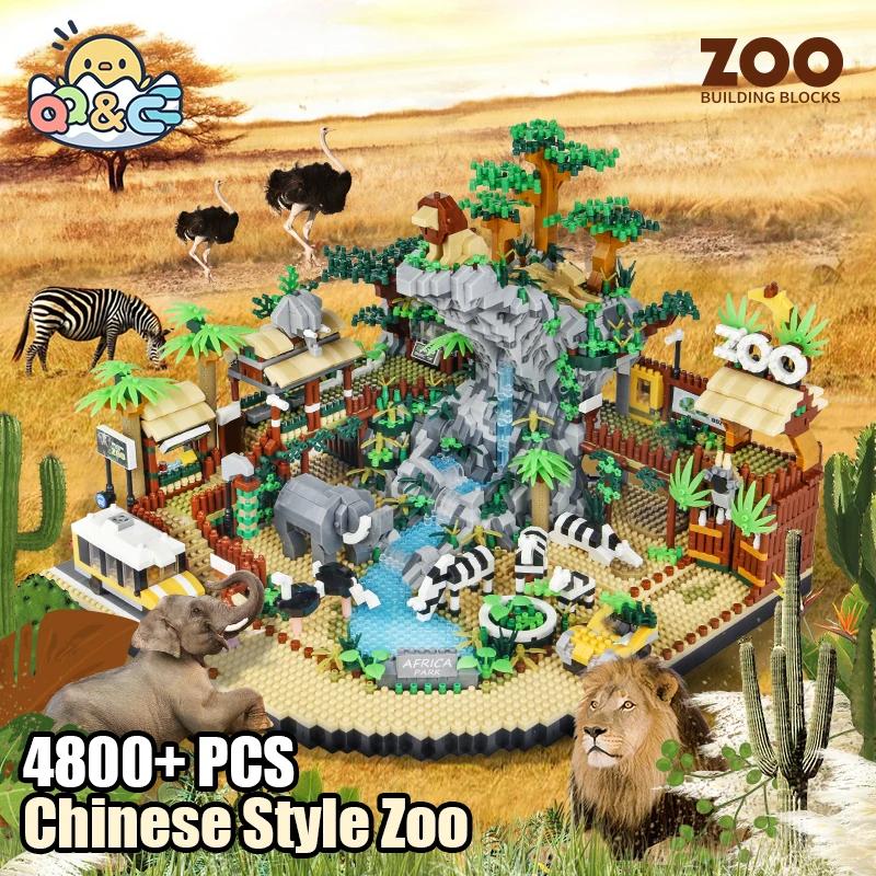 non-toxic 4800Pcs Building Block Zoo Micro Building Bricks Blocks Diamond Plastic Model Home Decoration Architecture Birthday Gifts Kids