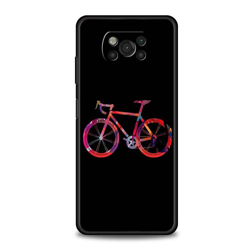 Чехол для телефона с рисунком 'Велосипедный спорт в горах' Для Xiaomi Poco X6 X5 Pro X4 X3 NFC F5 Pro F4 F3 GT M5 M4 Pro 5G M3 C51 C50 C55