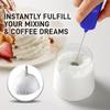 Mini & Mighty Milk Frother Wand – Powerful Handheld Coffee Frother, Battery Operated Drink Mixer – Compact Pocket Size – Detachable Whisk for