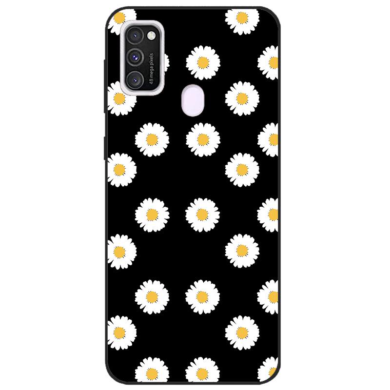 For Samsung M21 Case 6.4" Soft Silicon Cover For Samsung Galaxy M21 M 21 m215 Phone Back Bumper Funda black tpu case
