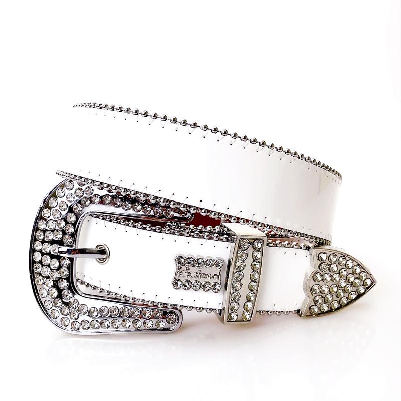 Ремни в стиле панк-рок со стразами в стиле вестерн, модные роскошные ремни с шипами, блестящие ремни с бриллиантами, ковбойский ремень для ковбойских девушек, готические джинсы