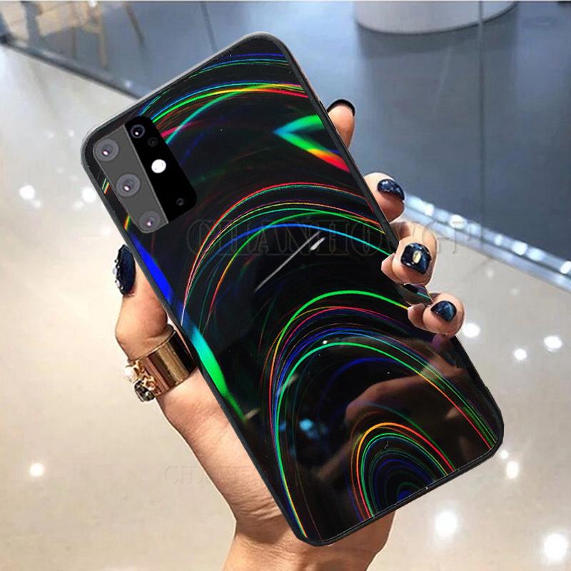 Для Samsung Galaxy A51 A71 чехол 3D радужный блеск мягкий чехол для Samsung A10 A20 A30 A50 A70 A10S A20S A30S A50S голографическая призма лазерный чехол для телефона