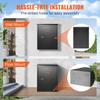 Package Delivery Boxes for Outside 15.4" x 10.6" x 20.5", Galvanized Steel Wall Mount Mailbox with Coded Lock, Anti-Theft Baffle, IPX3 Waterproof