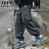 JEEP SPIRIT Men's Thickened Outdoor Functional Cargo Trousers