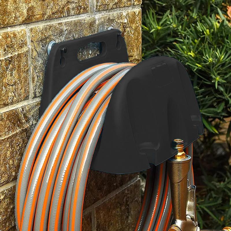 Настенный держатель для садового поливочного шланга, пластиковая стойка, органайзер для шланга с краном, держатель для хранения, инструменты для полива