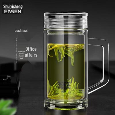 Кристальная стеклянная чашка Shuiyisheng с щелочным антибактериальным покрытием