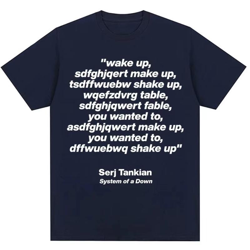 2026 Summer Fashion New System Of A Down Chop Suey Graphic Tshirt Fashion Hiphop Retro Print Suitable For Both Men And Women