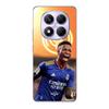 Coque Xiaomi Redmi Note 14 Pro 5G Vini JR Wallpaper Real Madrid Bleu et jaune Maniacase