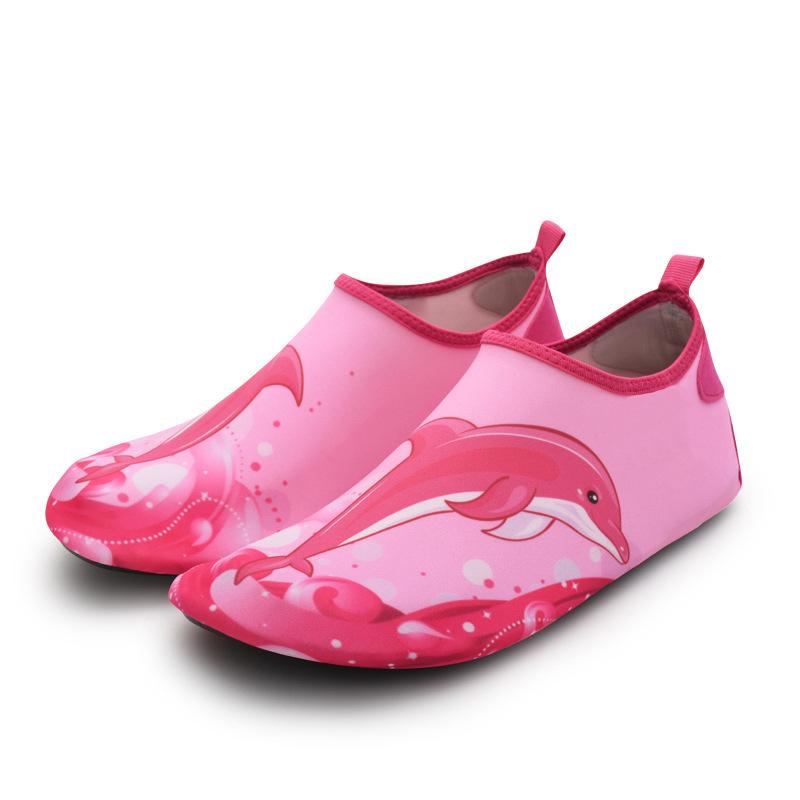 Детская пляжная обувь босиком, обувь для кожи, обувь для ручья, дышащая обувь для водных видов спорта на открытом воздухе, мужская и женская нескользящая пляжная обувь-носки