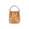 Tods Timeless Metal T Logo Drawstring Closure Leather Bucket Bag Women Bags Brown XBWTSAQ0000Q8ES410