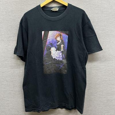 [Б/У] EVANGELION Евангелион Футболка Аска Аниме АНИМЕ
