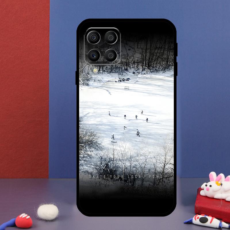 Спортивный чехол для телефона Samsung Galaxy M14 M34 M54 M33 M13 M23 M53 M15 M55 M31 M51 M20 M30s M32 M52 с изображением хоккея