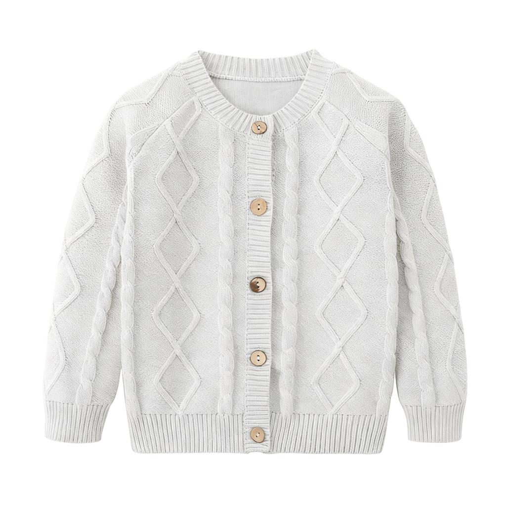 Children's Fashion Casual Cardigan Knitted Long Sleeve Top