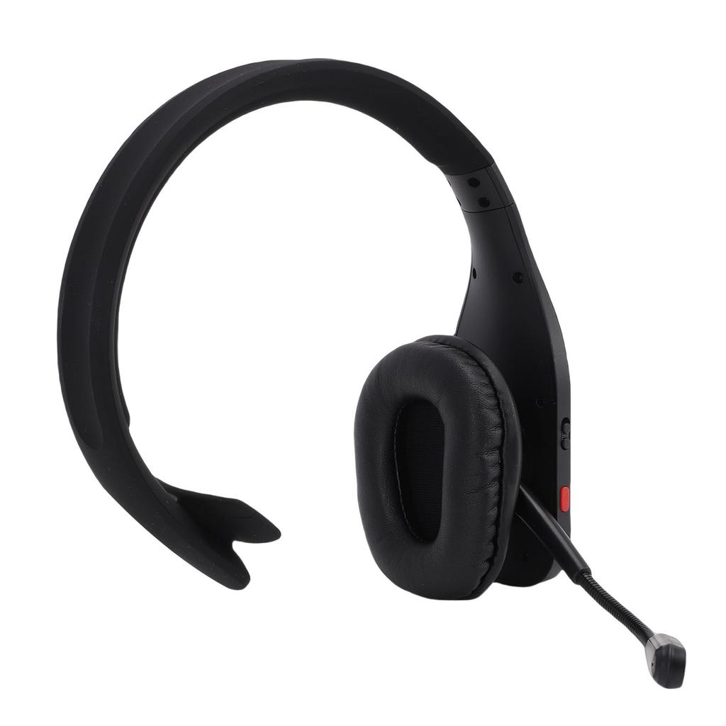Bluetooth-гарнитура для водителя грузовика с микрофоном с ИИ-шумоподавлением, кнопкой отключения звука, одноухая беспроводная гарнитура для водителя грузовика, видео
