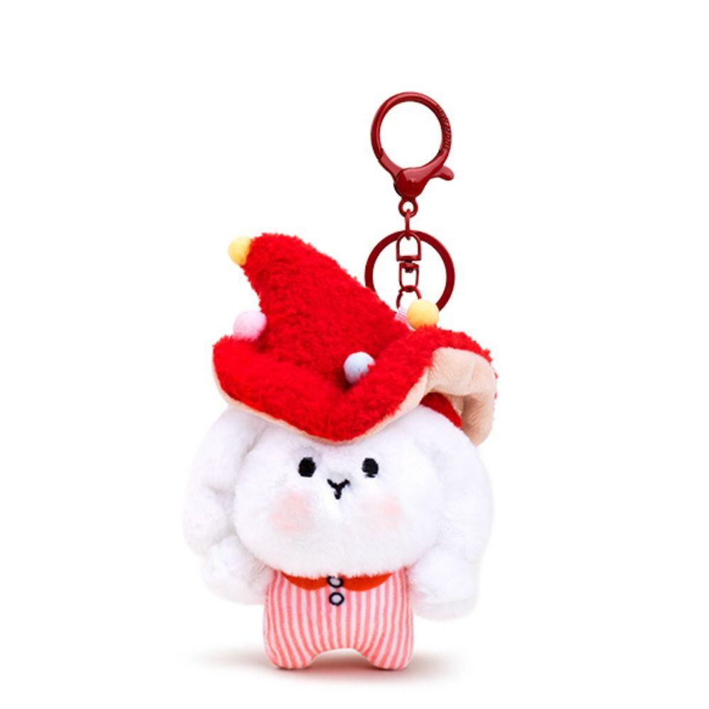 Fluffy Mushroom Bag Pendant PP Cotton Rabbit Elf Keychain Mushroom Rabbit Elf Charm Home Decor