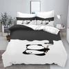 Cute Cartoon Panda Duvet Cover Pillowcase Bedding Set Adult Boy Girl Bedroom Decoration Children Gift Single Double Large Size