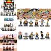 Набор аниме фигурок One Piece Луффи Рыжеволосый Шанкс Багги Мория и Брук Модели