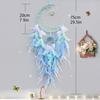 Heart Fantasy Decorative Star and Moon Lights Strings Fluorescent Dreamcatcher Wind Chime Hanging Decoration Room Decoration Gift Premium Sense