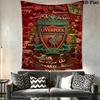 Liverpool Football Club Scarf Print Tapestry Wallmounted Fashion Print Homestay Soft Decoration Tapestry Wall Covering Decoration