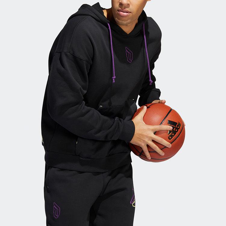 adidas Мужская баскетбольная толстовка с длинным рукавом Dame 8, черная HE5464