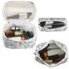 3Pcs Floral Travel Makeup Pouch Large Capacity Makeup Organizer Storage Bag with Zipper Cosmetic Organizer Case for Women Girls