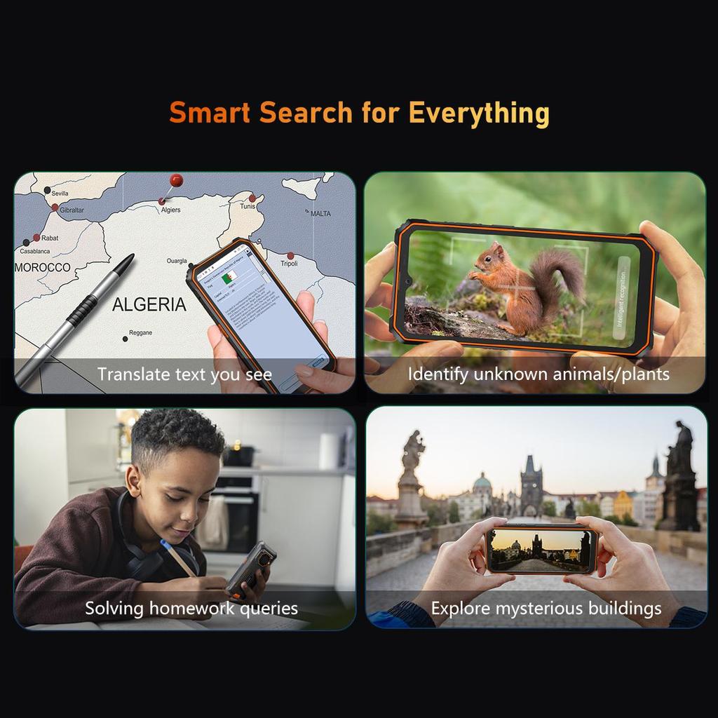 Восстановленный смартфон Blackview BV6200 Pro 4 ГБ ОЗУ 128 ГБ ПЗУ Android 14 Защищенный телефон