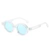 New Fashion Round Sunglasses Women Double Green Gradient Color Shades UV400 Men Punk Trending Sun Glasses