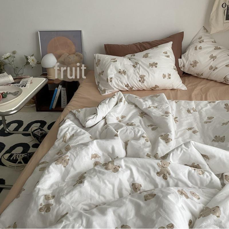 Наволочка из чистого хлопка в полоску, однотонная (Цельный кусок)