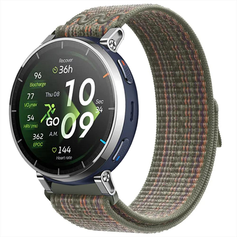 22mm 20mm Nylon Loop Strap for Amazfit Active 3 2/Max/Balance 2 1/Bip 6 5 Sport Bracelet for Amazfit T-Rex3 Pro 48mm 44mm/GTR 4