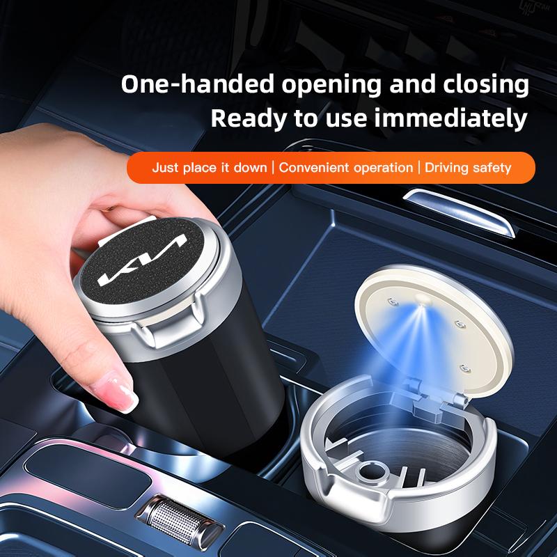 BBDR3 Car Ashtray Creative Personality Ashes Ash Tray Accessories For KIA K9 Sportage Niro K5 EV6 EV9 EV3 K8 Stinger Forte Ceed Cerato