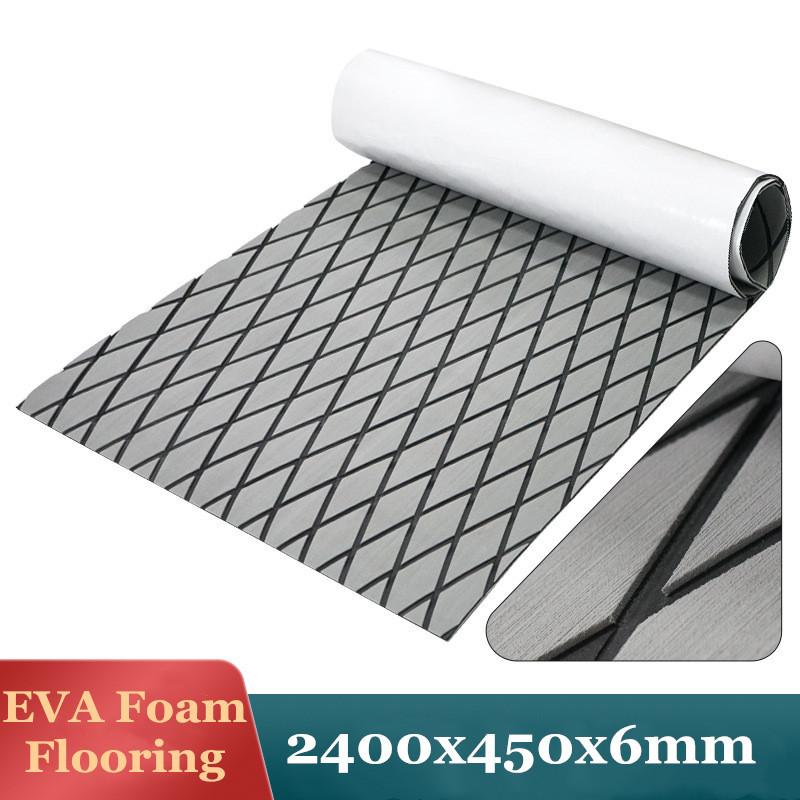 2400x450 мм коврик из ЭВА-пены для палубы лодки, яхты, автодома, самоклеящийся лист из пенопласта под тик, коврик для палубы лодки, синтетический пенопластовый коврик