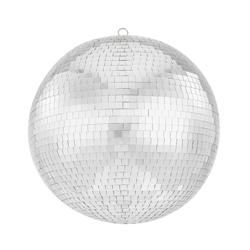 Mirror Disco Ball 12 Inch Silver Party Disco Ball with Hanging Ring