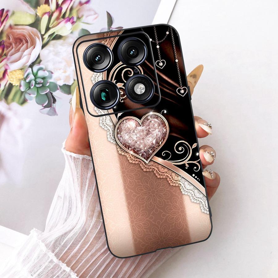 For Motorola Signature 6.8'' Case Cute Cat Cartoons Pattern Soft Silicone TPU Funda For MotoX70 Air Pro Signature Back Covers