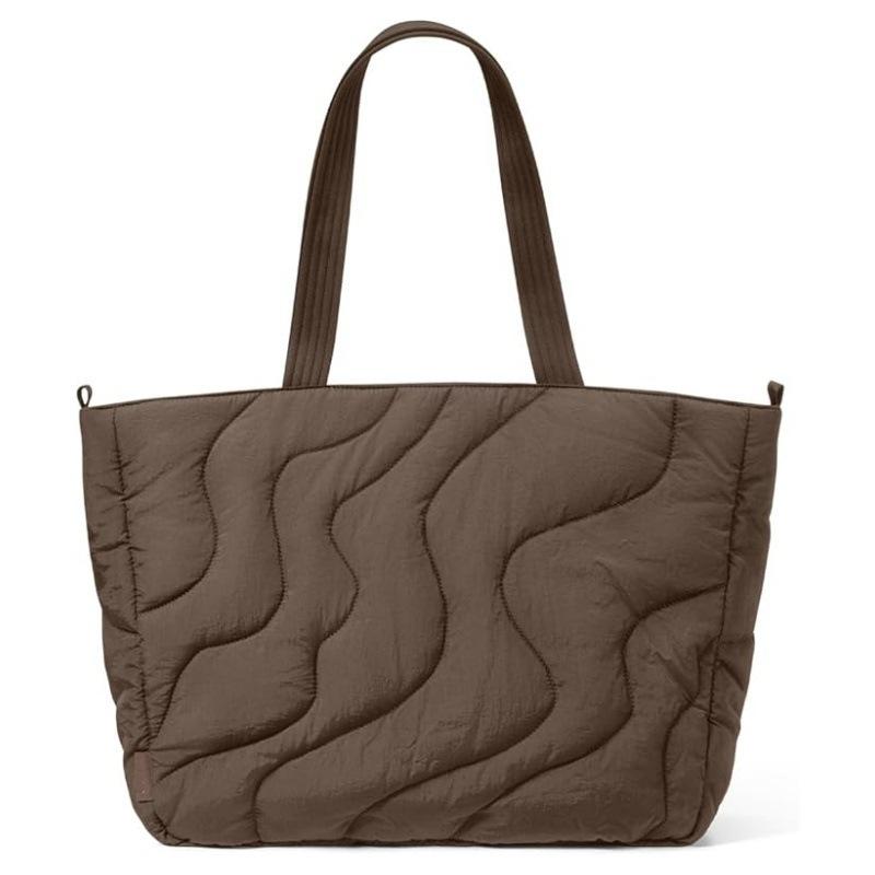 Tote bag Simple solid color large-capacity handbag women travel shoulder bag