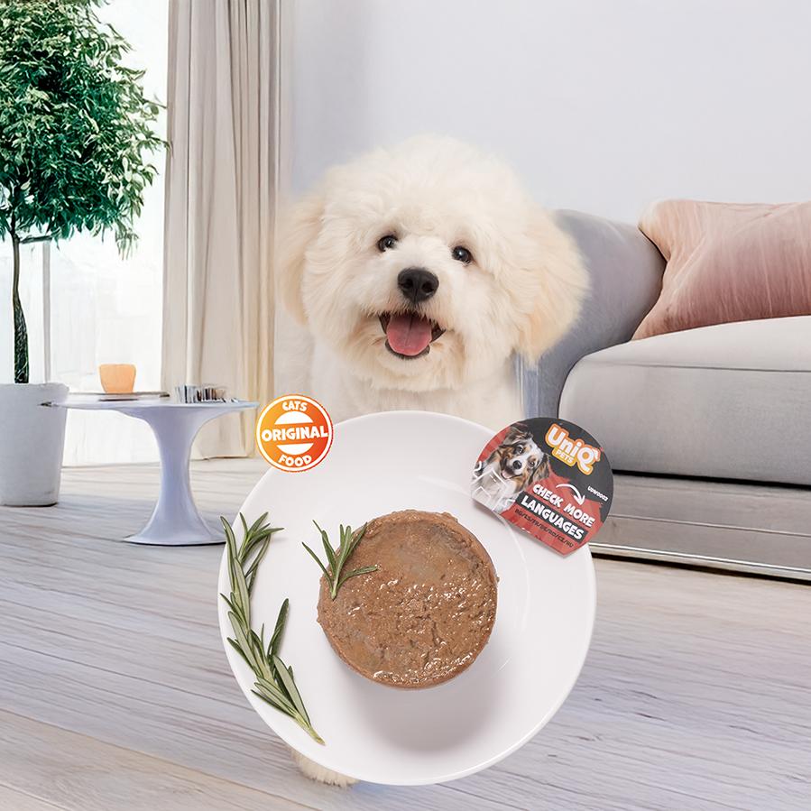 Wet Dog Food, Can Uniq Pets Royal Beef 375g