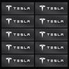 2/5/10Pcs Car Interior Random Stickers Car Steering Wheel Emblem Styling For Tesla Model 3 Model X S 2016-2023  Model Y Decals TM3 TMX