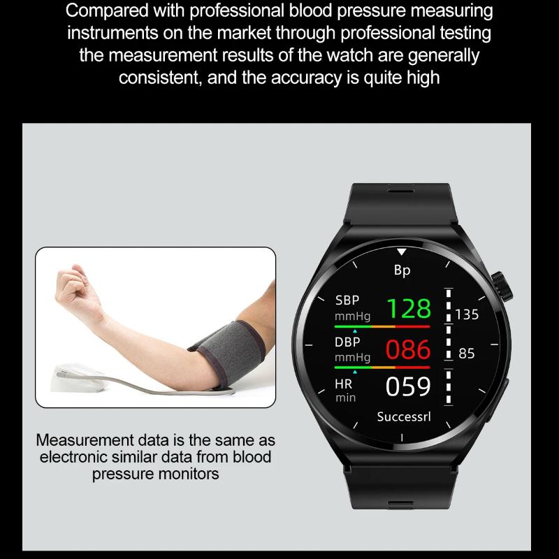 2025 Новые умные часы Тонометр с воздушным насосом Пульс Термометр Наручный ремешок с подушкой безопасности Напоминание о звонках Часы для здоровья Для huawei