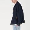 Levis FW22 Однотонная джинсовая куртка на пуговицах Мужская куртка Темно-синяя A2699-0002