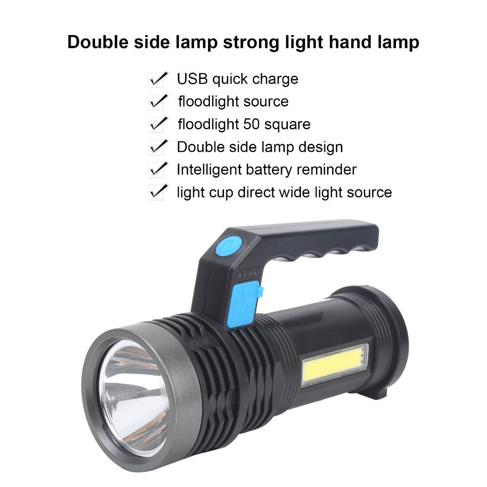 Durable High Lumens LED Flashlight 4 Lighting Modes With Sidelight LongRange Flashlight Strong Light Flashlight Hiking