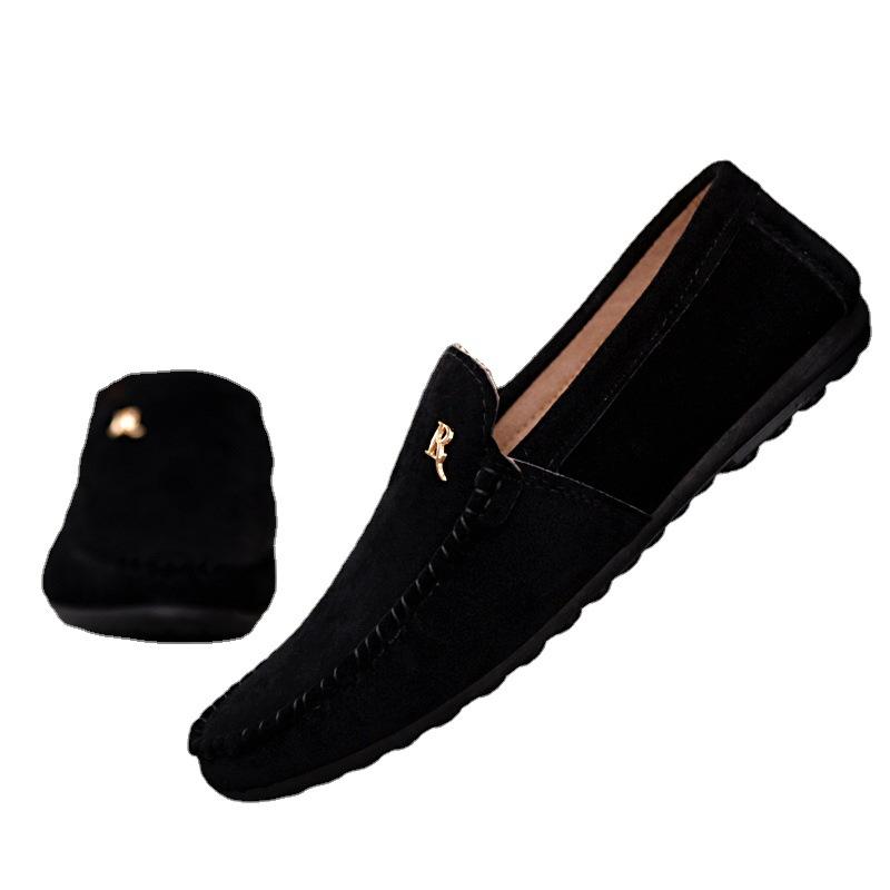 Мужские мокасины, модная мужская обувь, повседневная обувь с низким верхом из ткани, ленивые ноги, обувь для вождения Doudou, нескользящая и простая