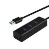 TIYEP USB-хаб-удлинитель USB Идеально подходит для работы из дома или маленький и легкий кабель, 4-в-1 адаптер, 4-портовый 2.0 расширение, компактный, высокоскоростной