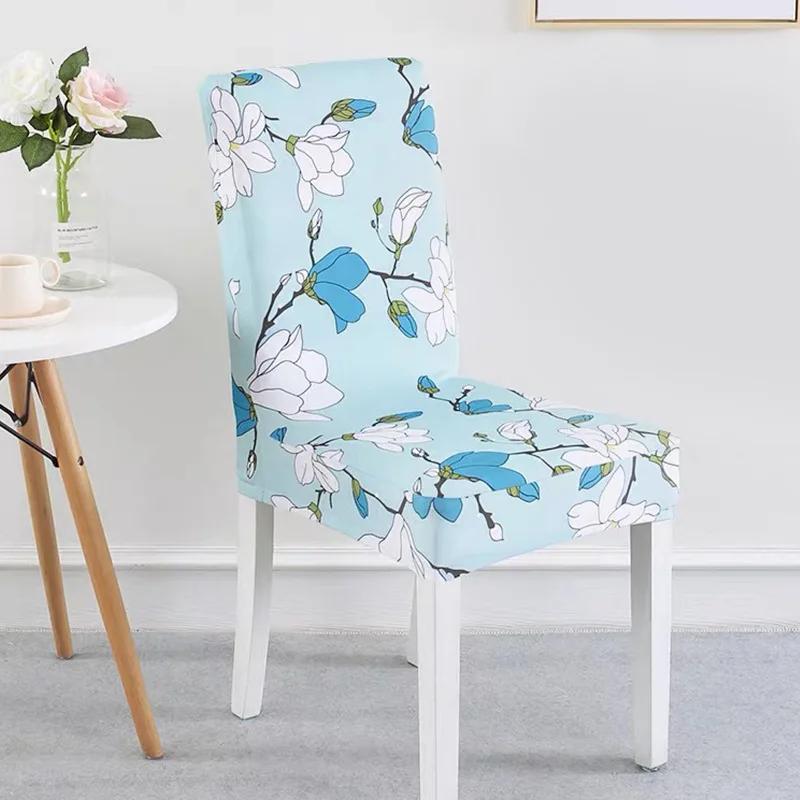 Тканевый чехол на стул для обеденных стульев Чехлы Чехол на стул для гостиной для стульев для обеденной комнаты/кухни Эластичный чехол на стул