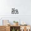 This Is Us Metal Wall Decor - Black Iron Sign, Stylish Wall Art, Metal Wall Hanging, and Elegant Iron Crafts for Home Décor